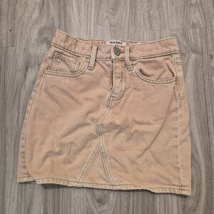 Old Navy Beige Denim Skirt